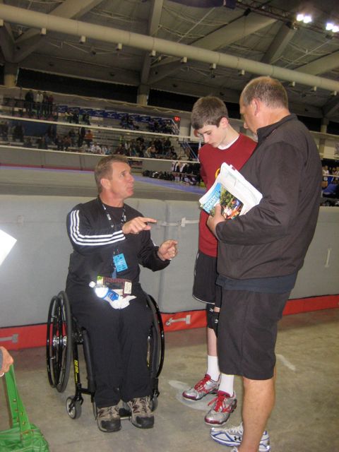 Rick Hansen provides ongoing inspiration and encouragement to 